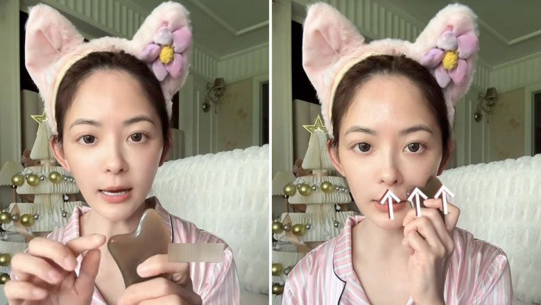 Thậm chí, trong khoảnh khắc không phấn son, cô Wang Jingrong cũng không hề thua kém con gái.