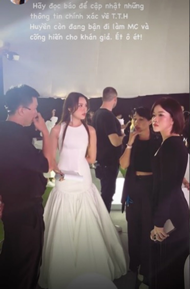 MC Thanh Thanh Huyền liên tiếp chia sẻ story lên trang cá nhân, phủ nhận tin đồn trên.