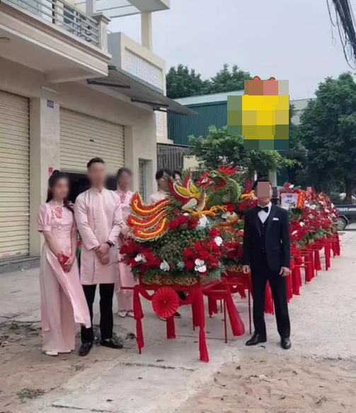 Dàn 17 tráp của đám hỏi này từng làm xôn xao cả cõi mạng.