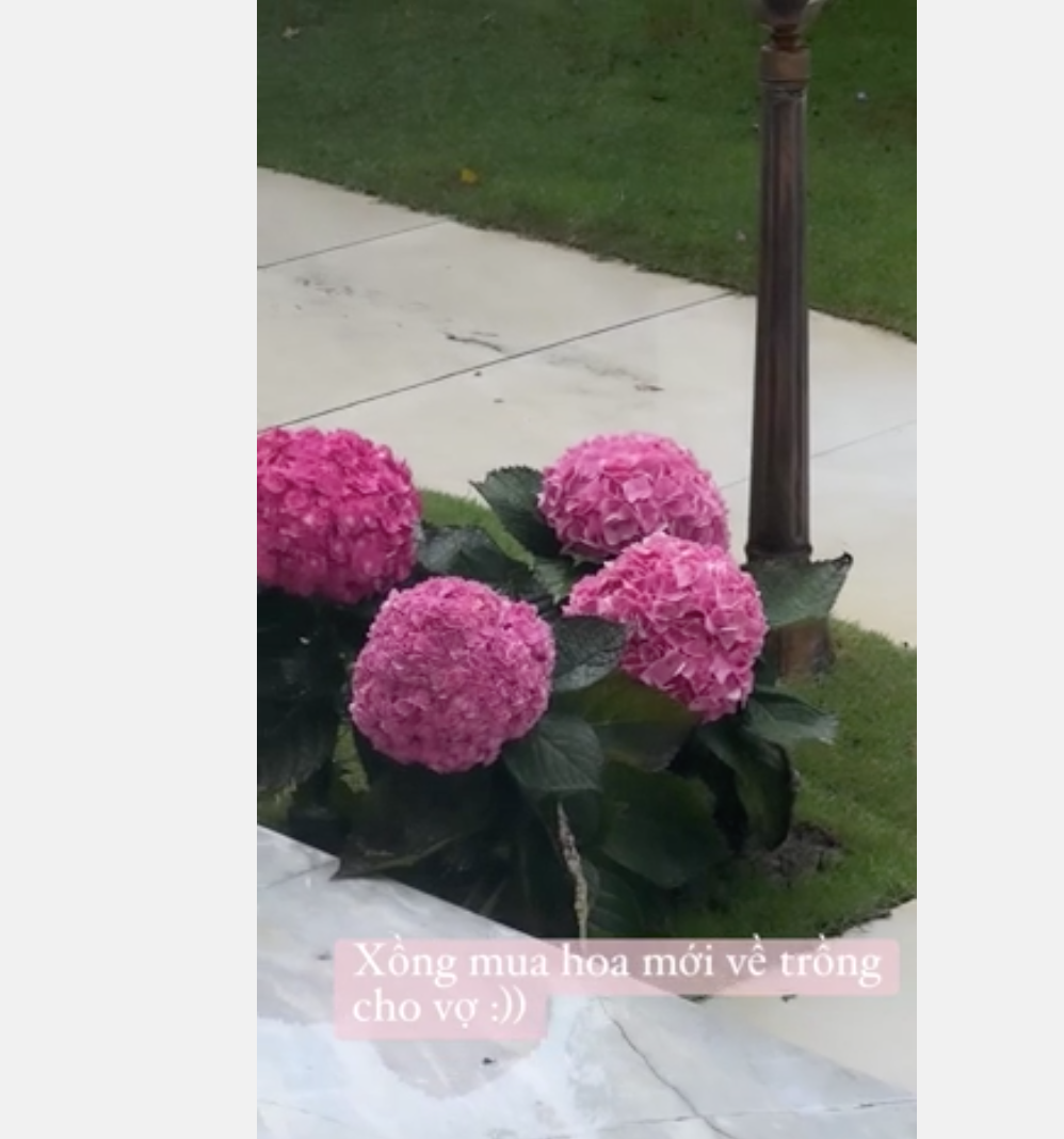 “Cảm ơn bó hoa, quà của ai đó sau những ngày tập luyện đạp gió rẽ sóng căng thẳng của tôi” , Huyền Baby viết.