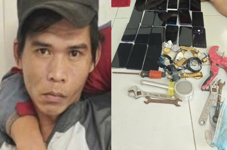 Truy bat nhanh doi tuong dot nhap trom hang chuc dien thoai, dong ho