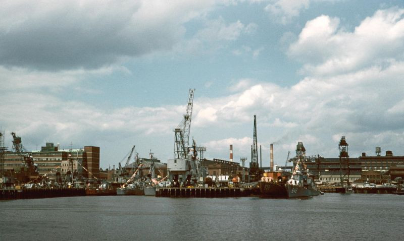 Toàn cảnh khu xưởng đóng tàu của hải quân Mỹ, tháng 7/1961. Ảnh: Dick Leonhardt Flickr.