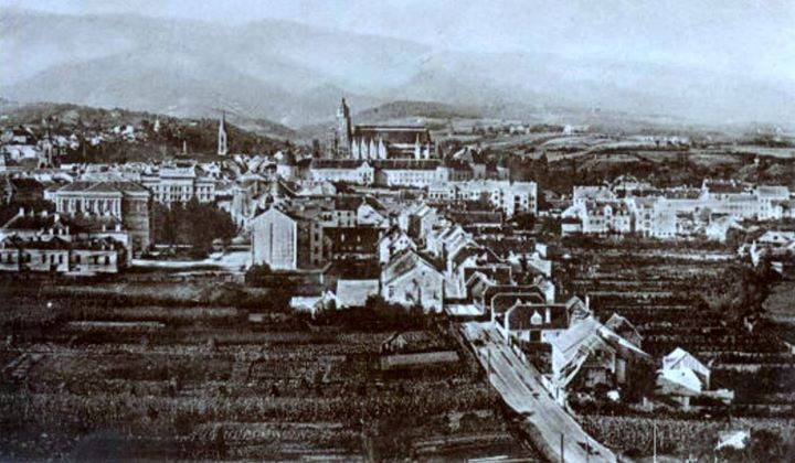 Đường Petrinjska, Zagreb năm 1890. Ảnh: Vintag.