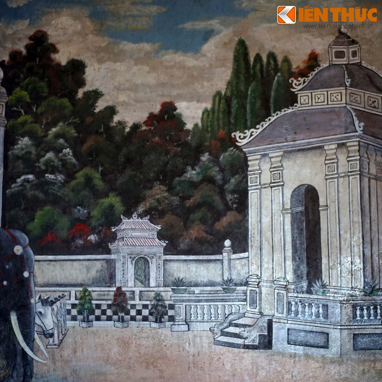 Về cách thể hiện, các bức tranh vừa được vể theo luật viễn cận châu Âu, vừa có phần mang góc nhìn sinh động của người phương Đông.