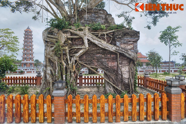 Sau khi chùa được tái dụng, chiếc cổng cũ với cây si mọc phía trên được lưu giữ như một chứng tích lịch sử.