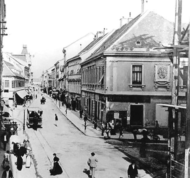 Đường Ilica, gần nơi giao với đường Frankopan, Zagreb năm 1893. Ảnh: Vintag.
