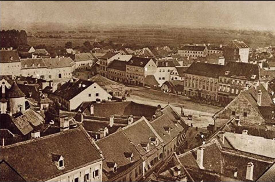 Khu Harmica ở Zagreb năm 1861. Ảnh: Vintag.