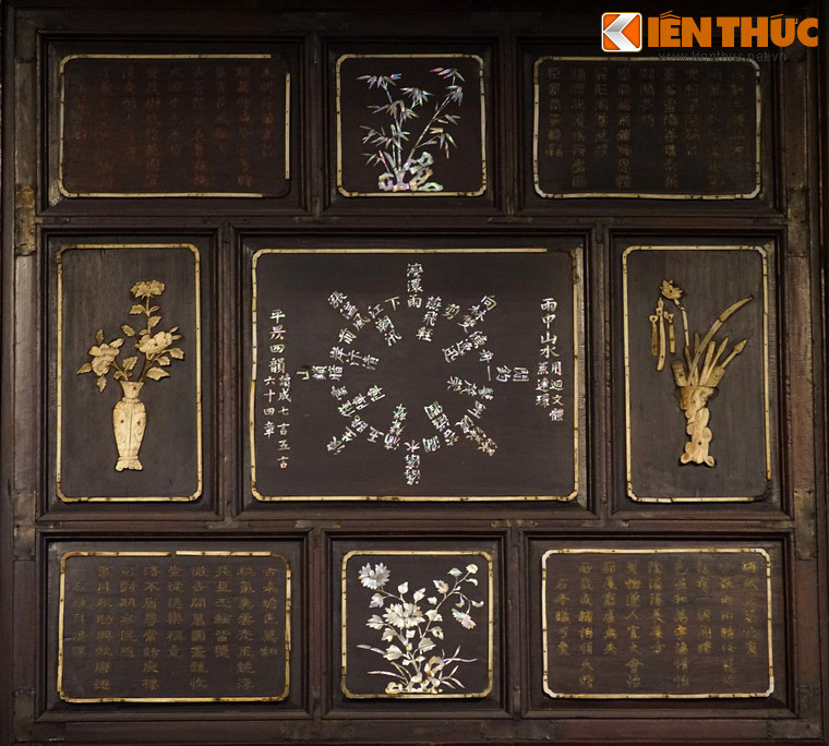 Trong sự nghiệp của mình, vua Thiệu Trị nổi tiếng là một vị vua thi sĩ, có để lại rất nhiều bài thơ. Hai bài thơ nổi tiếng nhất của ông chính là hai bài Vũ Trung Sơn Thủy và Phước Viên Văn hội lương dạ mạn ngâm được khắc ở điện Long An.