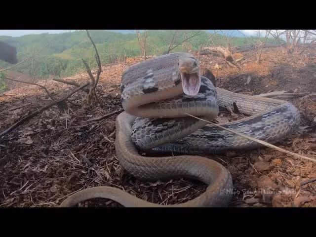 Khi thấy rắn, hãy dùng gậy dài để xua đuổi chúng ra khỏi nhà, tránh tiếp xúc trực tiếp với rắn.