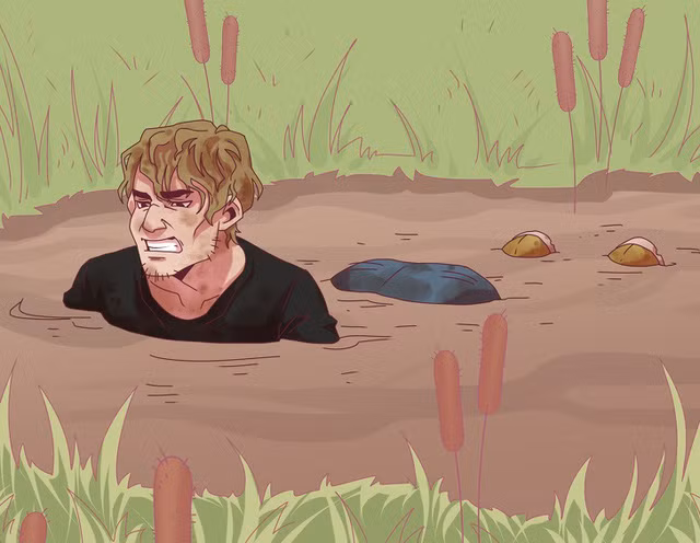 Tư thế thoát nguy khi rơi vào đầm lầy: Nếu chẳng may rơi xuống bùn lầy, thay vì vùng vẫy để cố gắng thoát ra, kỹ năng sinh tồn là nằm xuống và cong lưng lên. Đây là tư thế cho phép bạn nhận được không khí nhanh hơn và tích luỹ chúng trong phổi nhiều hơn. 