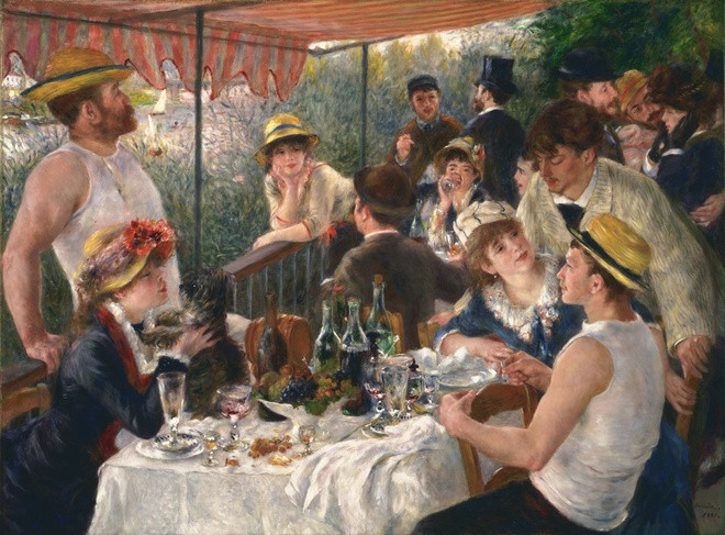 Được vẽ bởi Auguste Renoir, bức tranh nổi tiếng Bữa trưa của buổi tiệc trên thuyền, ghi lại bầu không khí bình dị khi bạn bè của Renoir chia sẻ thức ăn, rượu và trò chuyện trên ban công nhìn ra sông Seine tại nhà hàng Maison Fournaise ở Chatou vào mùa hè năm 1880. Lấy cảm hứng từ bức tranh này, nhà văn Mỹ Susan Vreeland đã viết cuốn tiểu thuyết cùng tên, khám phá quá trình sáng tạo tác phẩm, cuộc sống của các nhân vật trong bức tranh, cũng như nghệ thuật và hoàn cảnh xã hội thời bấy giờ.