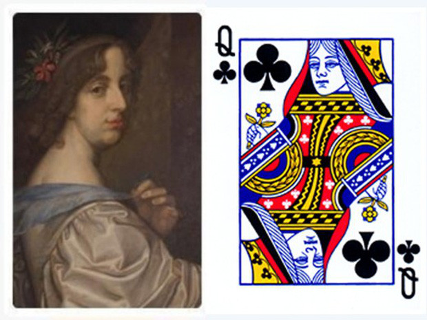 Lá bài Q tép là hiện thân của hoàng hậu Argine nổi tiếng lịch sử Anh.