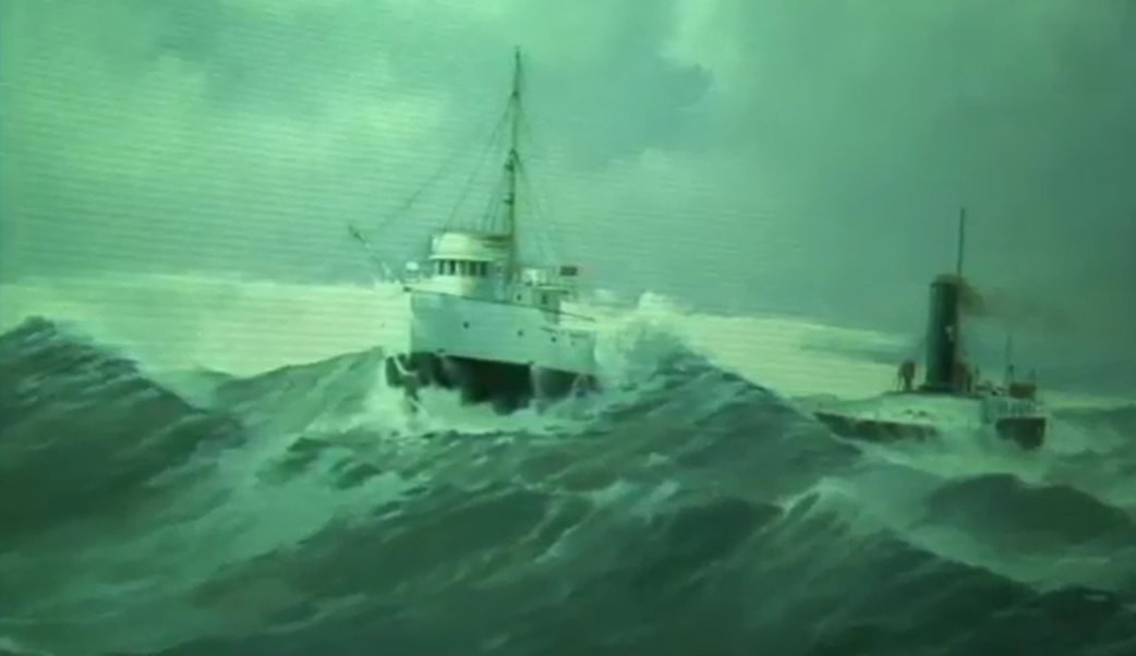 Khoảng 3 giờ sau, thuyền phó đến cabin để đánh thức thuyền trưởng Donner thì không tìm thấy ông. Tất cả mọi nơi trên thuyền cũng được tìm kiếm nhưng không thấy bóng dáng của thuyền trưởng.