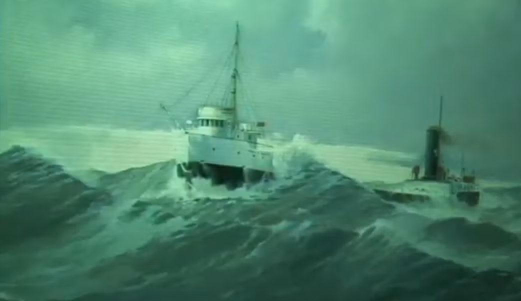 Khoảng 3 giờ sau, thuyền phó đến cabin để đánh thức thuyền trưởng Donner thì không tìm thấy ông. Tất cả mọi nơi trên thuyền cũng được tìm kiếm nhưng không thấy bóng dáng của thuyền trưởng.