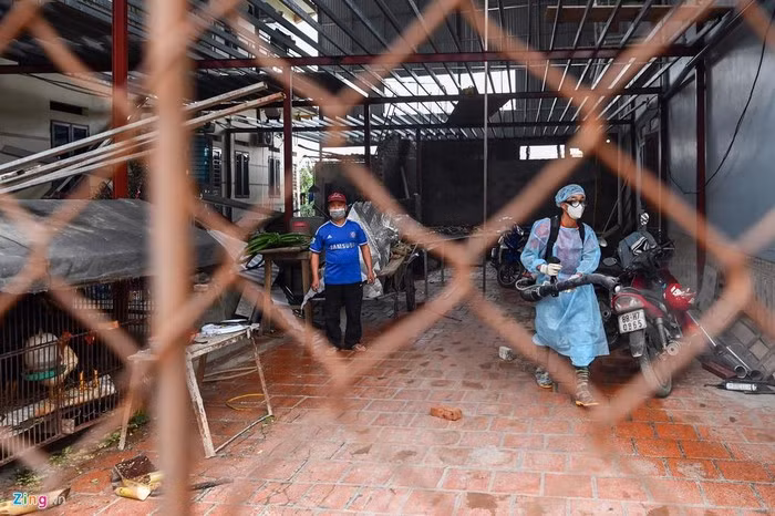 Trong ngày 12/2, UBND huyện Bình Xuyên đã tổ chức phun thuốc khử trùng trên toàn bộ địa bàn xã Sơn Lôi, tuy nhiên do địa bàn rộng lớn với diện tích 959,08 ha và gần 2.500 hộ dân, tỉnh Vĩnh Phúc đã tăng cường thêm cán bộ và máy phun thuốc của huyện Vĩnh Tường sang hỗ trợ.