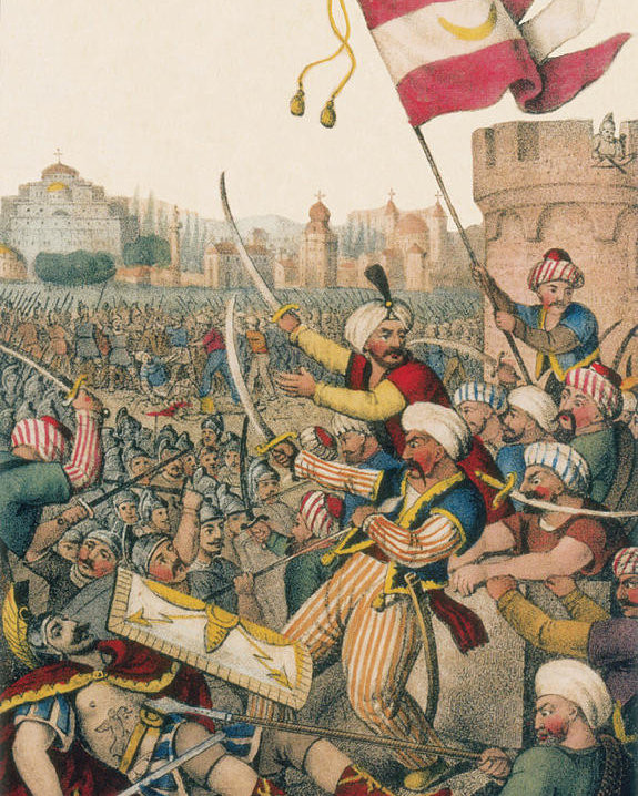 Thanh kiếm Yatagan của người Ottoman khác với loại trường kiếm có 2 lưỡi lớn ở châu Âu vào thời điểm đó.