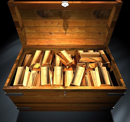 Tin đồn này xuất phát từ việc một nhân chứng giấu tên cho hay nhìn thấy đoàn xe của phát xít Đức chở những chiếc hòm tới khu vực trên.