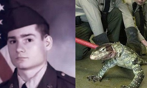 Con thằn lằn và chủ nhân của nó.