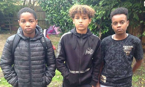 Từ trái qua phải: Shawn Young, Devonte Cafferkey, và Sammy Farah.