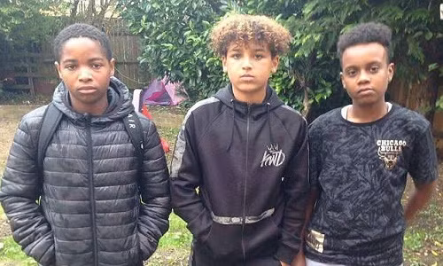 Từ trái qua phải: Shawn Young, Devonte Cafferkey, và Sammy Farah.