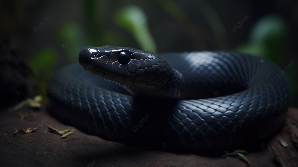 2. Rắn Mamba đen: Loài rắn độc duy nhất tại châu Phi với nọc độc gấp 40 lần rắn hổ lục Gaboon. Mamba đen có thể phát triển đến 4m, di chuyển nhanh tới 19km/h, và tấn công nếu cảm thấy bị đe dọa.