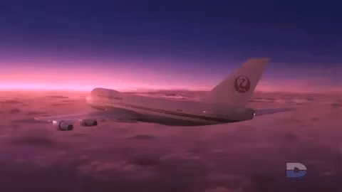 Lúc 18h12 (giờ địa phương), chiếc Boeing 747SR cất cánh từ đường băng 16L một cách bình thường. Tuy nhiên, chỉ sau 12 phút, một vụ nổ kinh hoàng đã xảy ra, làm máy bay lắc lư mạnh và trần phía trên nhà vệ sinh phía sau máy bay bị xé toạc. Mặt nạ dưỡng khí trong cabin cùng thông báo tự động được kích hoạt, gây hoảng loạn và sợ hãi cho toàn bộ hành khách.