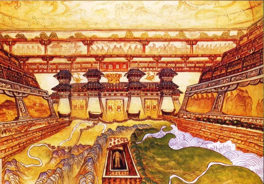 Hàm lượng thủy ngân lớn từ lăng mộ đã thấm vào đất xung quanh, từ đó thủy ngân xuất hiện trong cây lựu. Các chuyên gia nghiên cứu cũng phát hiện hàm lượng thủy ngân trong quả lựu cao hơn so với đất trong lăng mộ.