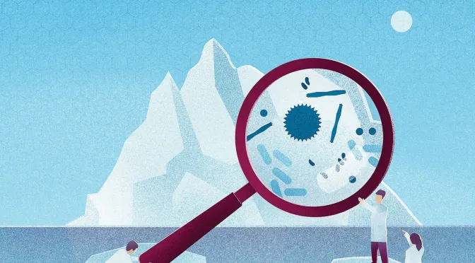 Việc giải phóng hàng tỷ vi sinh vật từ các vùng băng tan mỗi năm đang tạo ra mối nguy hiểm rõ rệt đối với Trái Đất hiện đại. Các loại vi khuẩn này khiến cho các đợt bùng phát mầm bệnh không thể đoán trước và tạo ra hậu quả không lường cho hệ sinh thái và cả nhân loại.