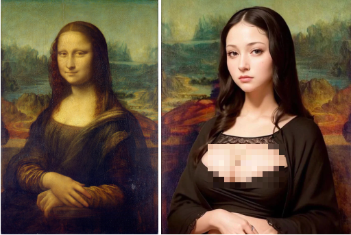 Mặc dù phiên bản này vẫn giữ nguyên vẻ đẹp tinh tế và ánh nhìn ẩn ý của Mona Lisa, nhưng có những sự điều chỉnh đáng kể. Nét mặt được vẽ lại rõ nét hơn, các chi tiết như lông mày, mũi và xương gò má được tinh chỉnh một cách tỉ mỉ. Phiên bản này cũng mạnh dạn trong trang phục, thể hiện sự thay đổi về phong cách và thời đại.