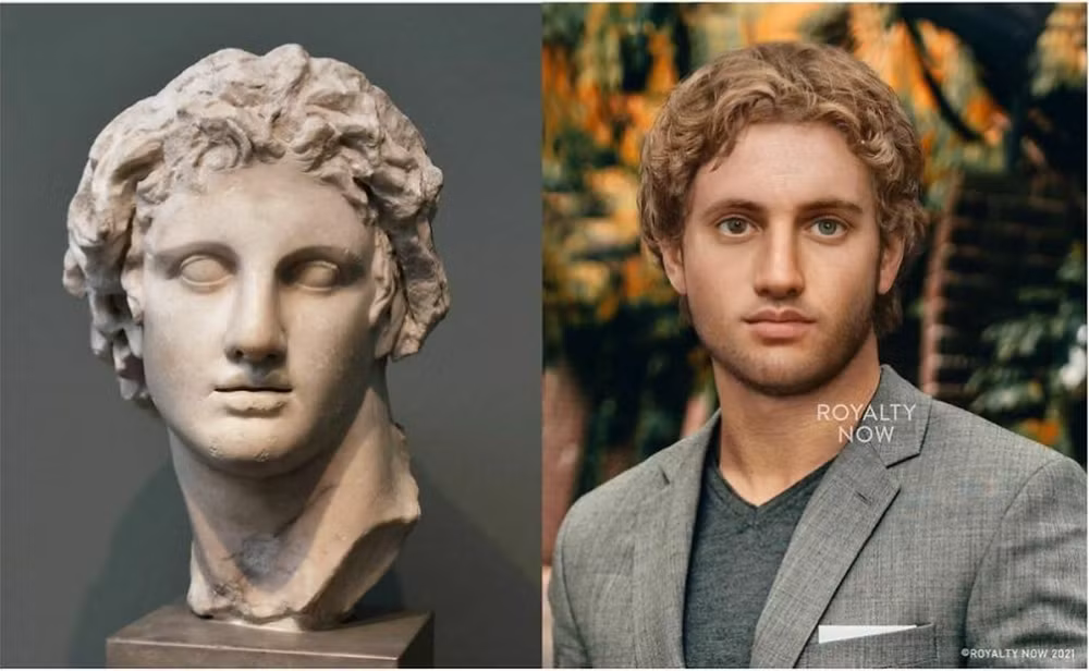 4. Alexander Đại đế - vị đại đế kỳ tài bậc nhất thế giới - được người Hy Lạp cổ đại gọi là “truyền nhân Asin” bởi cuộc đời huy hoàng và dấu ấn vĩ đại để lại cho nhân loại. Hình ảnh của Alexander Đại đế qua "con mắt" AI trông thực sự lịch lãm.