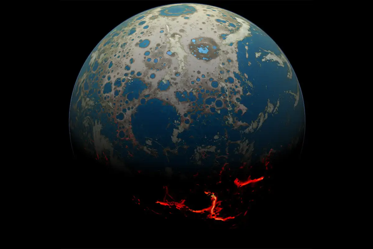 Phân tích hóa học của phiến đá này đã tiết lộ rằng vỏ Trái Đất không trải qua quá trình kiến tạo mảng. Điều này chứng tỏ rằng hành tinh đã tồn tại trong một thời gian dài trong trạng thái tĩnh lặng, không có sự biến đổi lớn.