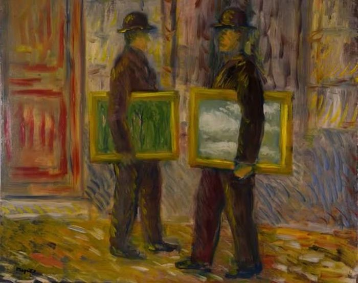 Các chuyên gia vô cùng phấn khích khi phát hiện một bức chân dung bí ẩn của một phụ nữ nằm dưới bức tranh "La Cinquieme Saison" (The Fifth Season) của danh họa siêu thực người Bỉ, Rene Magritte. (Nguồn: Bảo tàng Nghệ thuật Hoàng gia Bỉ)