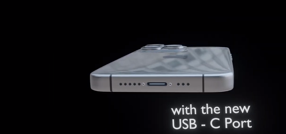 iPhone 15 Pro sẽ có cổng sạc USB Type-C thay cho cổng Lightning, và nút gạt bật/tắt chế độ im lặng sẽ được thay thế bằng một nút bấm.