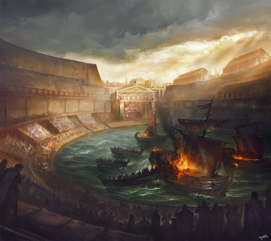 Trong lịch sử, Naumachia đã trở thành một biểu tượng của sự tàn bạo và thú vui đẫm máu của thời kỳ cổ đại La Mã.