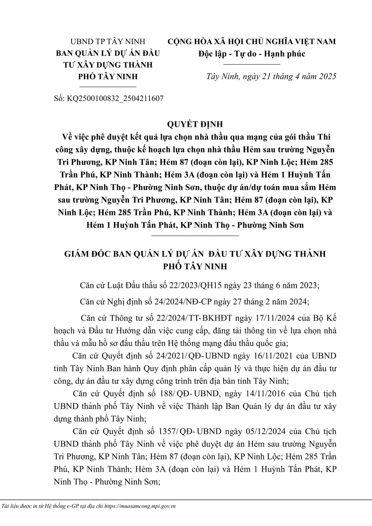 Công ty Đặng Minh Quân trúng 2 gói xây dựng tại Tây Ninh - Hình 2 Cong ty Dang Minh Quan trung 2 goi xay dung tai Tay Ninh-Hinh-2