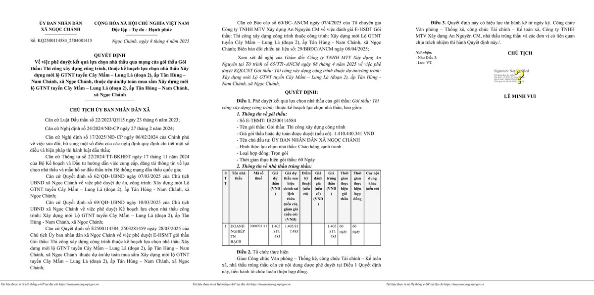 Ca Mau: Soi nang luc nha thau trung goi xay dung duong GTNT tai Ngoc Chanh