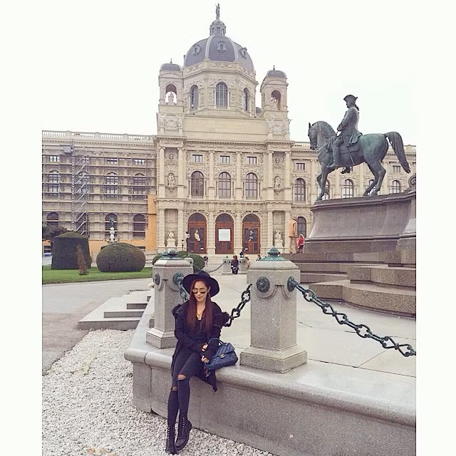 Arissa Cheo tại thủ đô Viên, nước Áo.