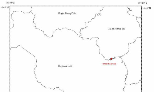 Dong dat manh 2,5 do richter tai Hue