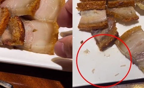 Thuc khach soc nang truoc mieng thit quay nhung nhuc gioi