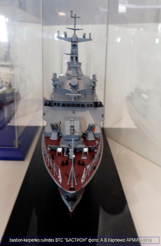 Theo đó cấu trúc của tàu Molniya được sắp xếp lại hoàn toàn với thiết kế rộng hơn cùng với các góc vát giúp tăng khả năng tàng hình, gọn gàng hơn so với nguyên bản. Và nhiều khả năng biến thể này sẽ được trang bị thêm các thiết bị tác chiến hàng hải mới. Nguồn ảnh: bastion-karpenko.