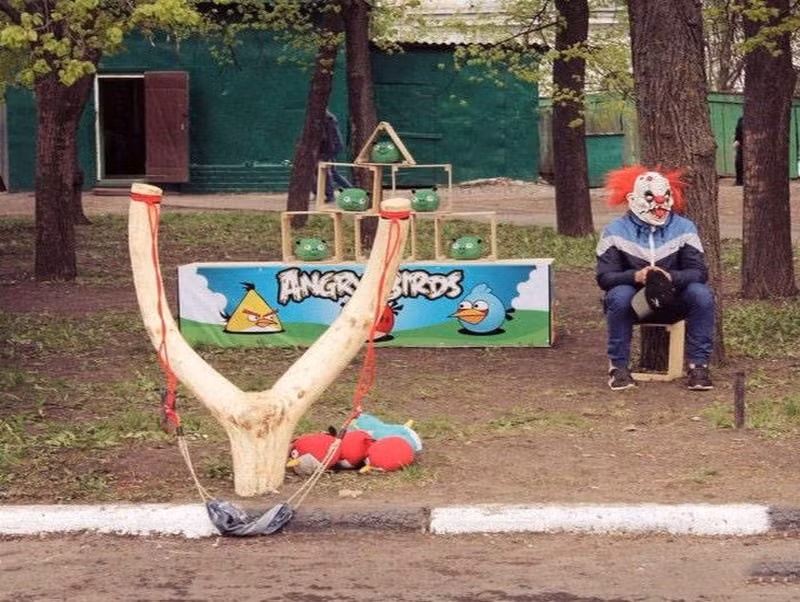 Thêm một cảnh tượng hài hước ở nước Nga được ghi lại. Ảnh: ER.