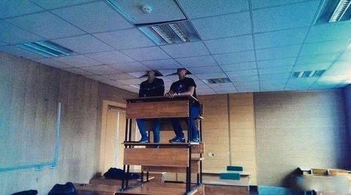 Lại một cảnh tượng kỳ quặc ở Nga được ghi lại. Ảnh: ER.