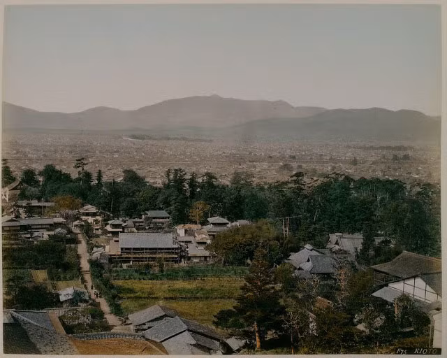 Diện mạo của vùng đất Kyoto của Nhật Bản trong thế kỷ 19. Ảnh VT