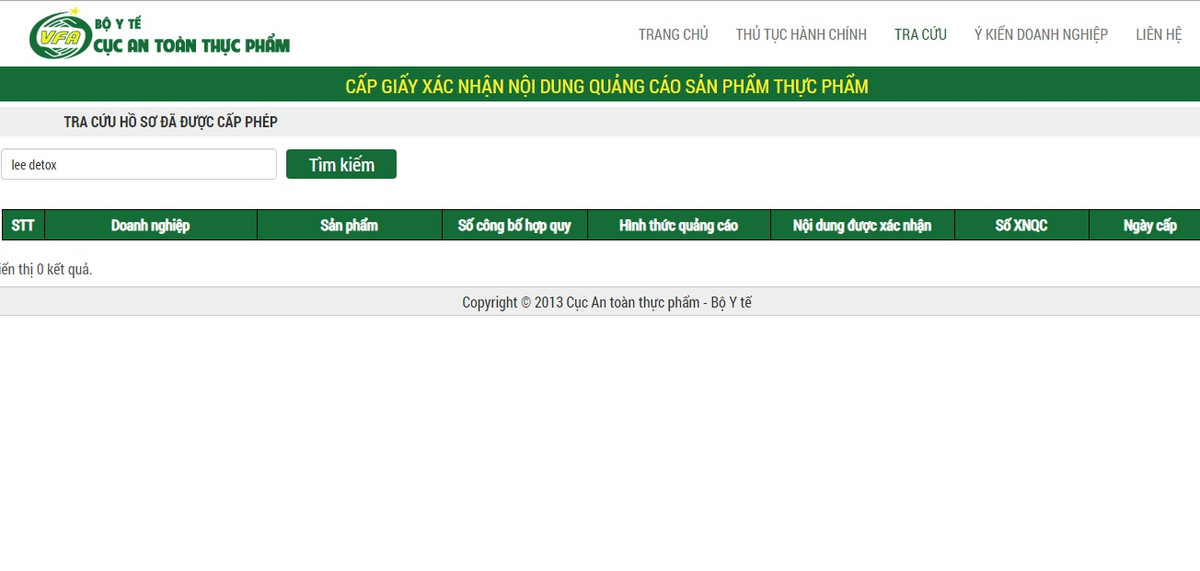 Tra giam can Lee Detox lap lo ten goi, khong duoc Cuc An toan cong bo san pham?-Hinh-3