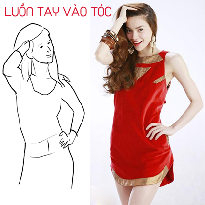 Gợi cảm với kiểu ảnh vuốt tóc quen thuộc của Hồ Ngọc Hà. 