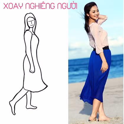 Khoe những đường cong trên cơ thể. 