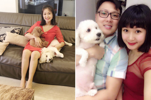 Quỳnh Tâm hiện đang sống tại đảo quốc sư tử cùng chồng và bố mẹ chồng.