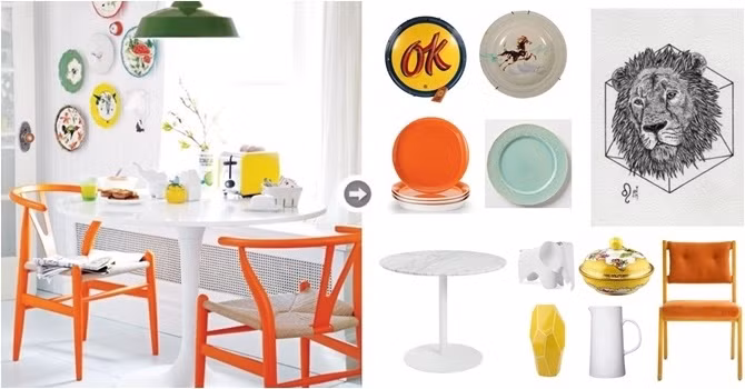 Một căn phòng với nhiều họa tiết sáng, nổi bật trên một phông nền đơn giản sẽ rất hợp với người thuộc cung Sư Tử.