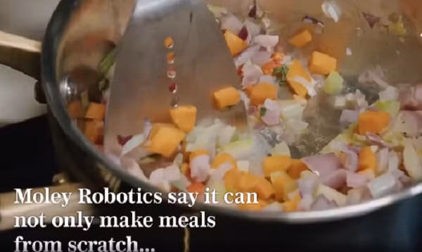 Là sản phẩm trí tuệ của nhà khoa học máy tính, nhà toán học Nga Mark Oleynik, robot mang tên Moley Kitchen được quảng cáo sẽ thực hiện các bữa ăn tiêu chuẩn nhà hàng mà không cần chủ nhân động tay. Mark Oleynik cũng chính là người sáng lập Moley Robotics.