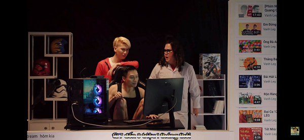 Đặc biệt, trong MV mới Vanh Leg có màn "cà khịa" Độ Mixi cực hài hước với câu nói lươn lẹo nổi tiếng "lương chỉ 7-8 triệu một tháng thôi"..